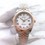 (EW) Replica Rolex Datejust 2 White Roman Dial 2-Tone Rose gold Watch 3255